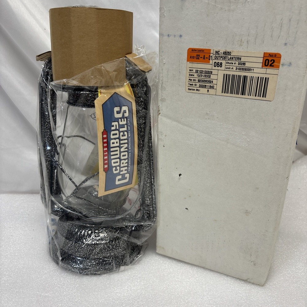 Marlboro Cowboy Chronicles Dietz Lantern New in Bag R.E. Dietz Co. Vintage